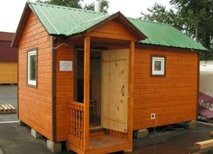 sauna in the country house economy option