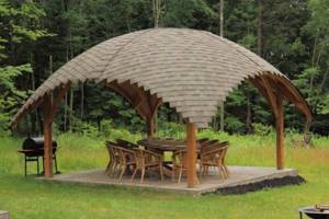 How to cover a gazebo at the dacha