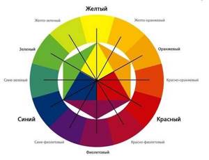 The color wheel is used to determine related color palettes