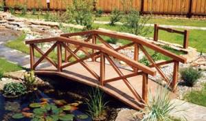 decorative wooden bridge