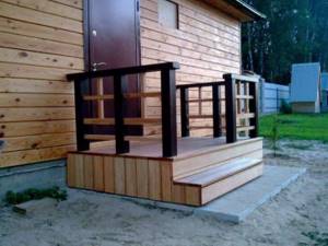 Making a porch at the dacha with your own hands