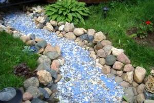 imitation stream blue tiles