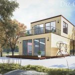 Интересный проект двухэтажного дачного дома