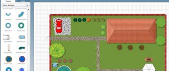 Интерфейс проектирования Garden Planner