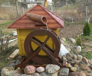 We make a stylish water mill at the dacha with our own hands