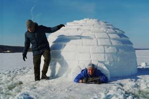 как построить иглу из снега