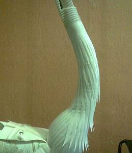 How to make a stork for the garden