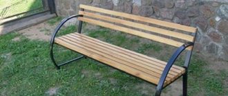How to make a garden bench from a profile pipe with your own hands