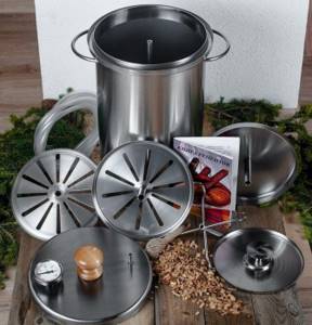 Hot smoker delivery set