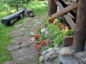 Landscape design in country style - photo 2