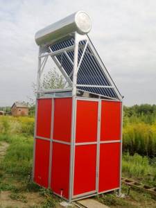 Heating water with a solar collector