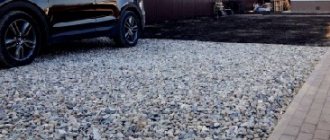 crushed stone car parking