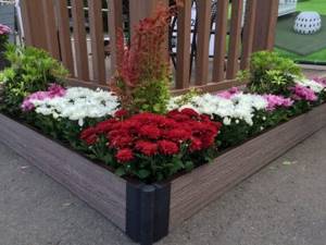 Plastic board for flower beds: how to cover corners