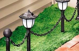 DIY garden path lighting