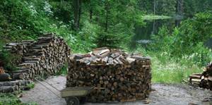 Поленница для дров: фото как сделать своими руками