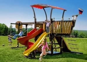 spacious playground for children ready-made construction
