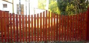 swing gate picket fence