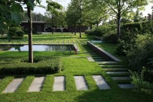 сад в стиле модерн в ландшафтном дизайне