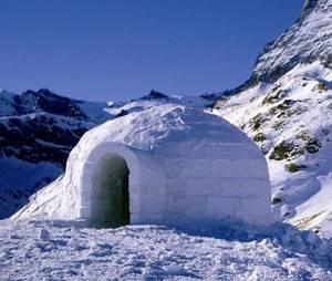 snow house igloo
