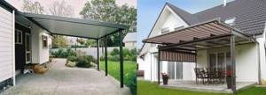 fixed and retractable canopy
