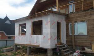 Construction of a veranda
