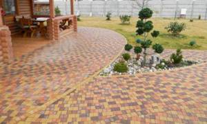 paving slabs in a private house