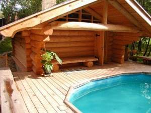 Pool option by the sauna