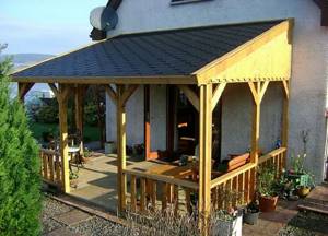 Veranda to the house - photos and projects