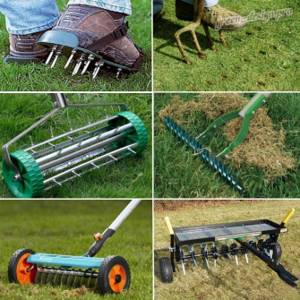 Types of lawn aeration tools