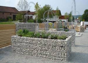 raised beds made of stone