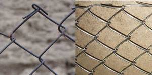 Забор из сетки рабицы: виды сетки как натянуть закрепить фото