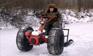 Winter version of the all-terrain vehicle